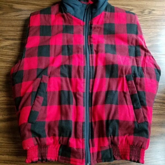 Vintage Kloko Reversible Winter Full Zip Vest Mens Medium - Picture 2 of 6